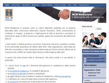 Tablet Screenshot of mcmmediazione.com